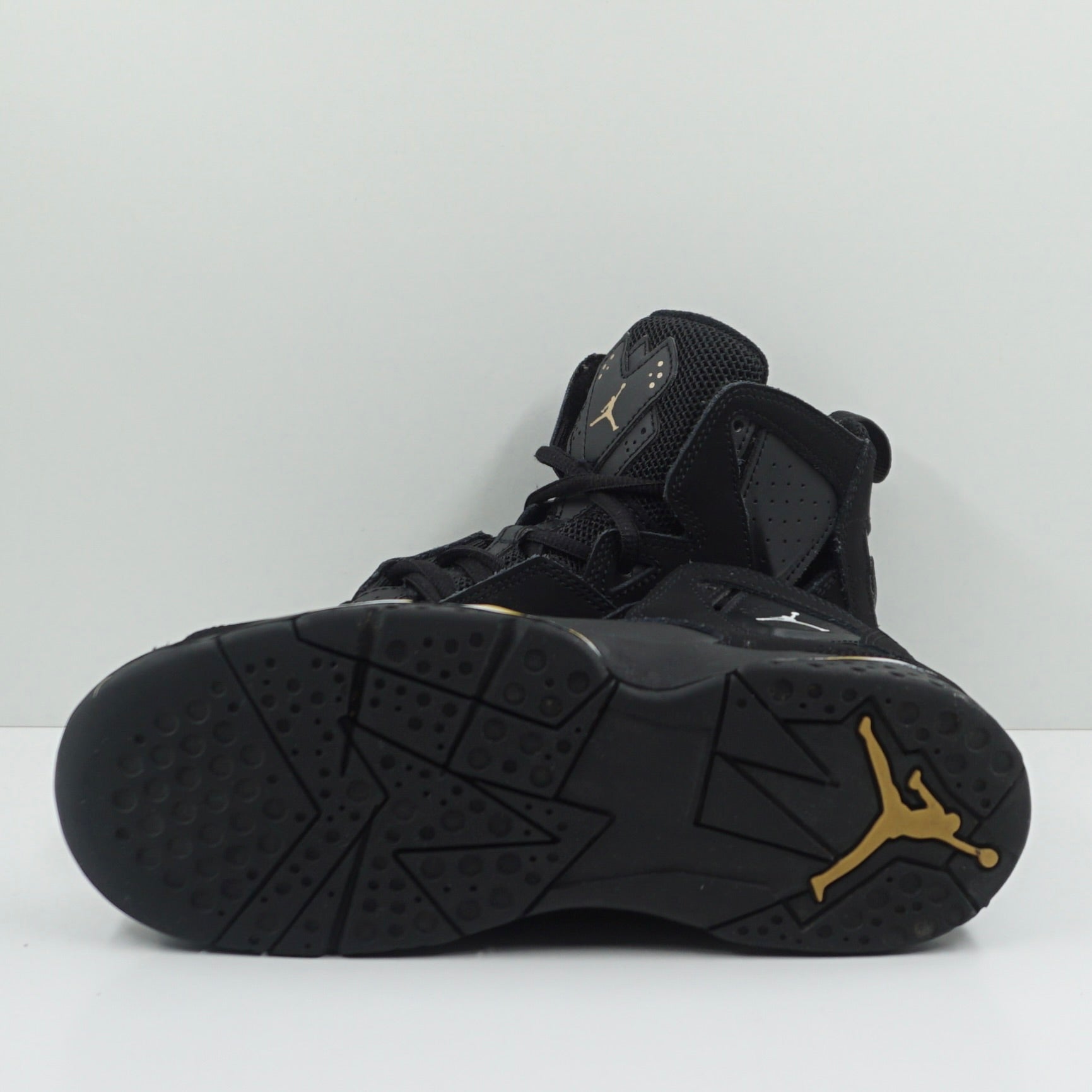 Jordan True Flight Black Metallic Gold White (PS)