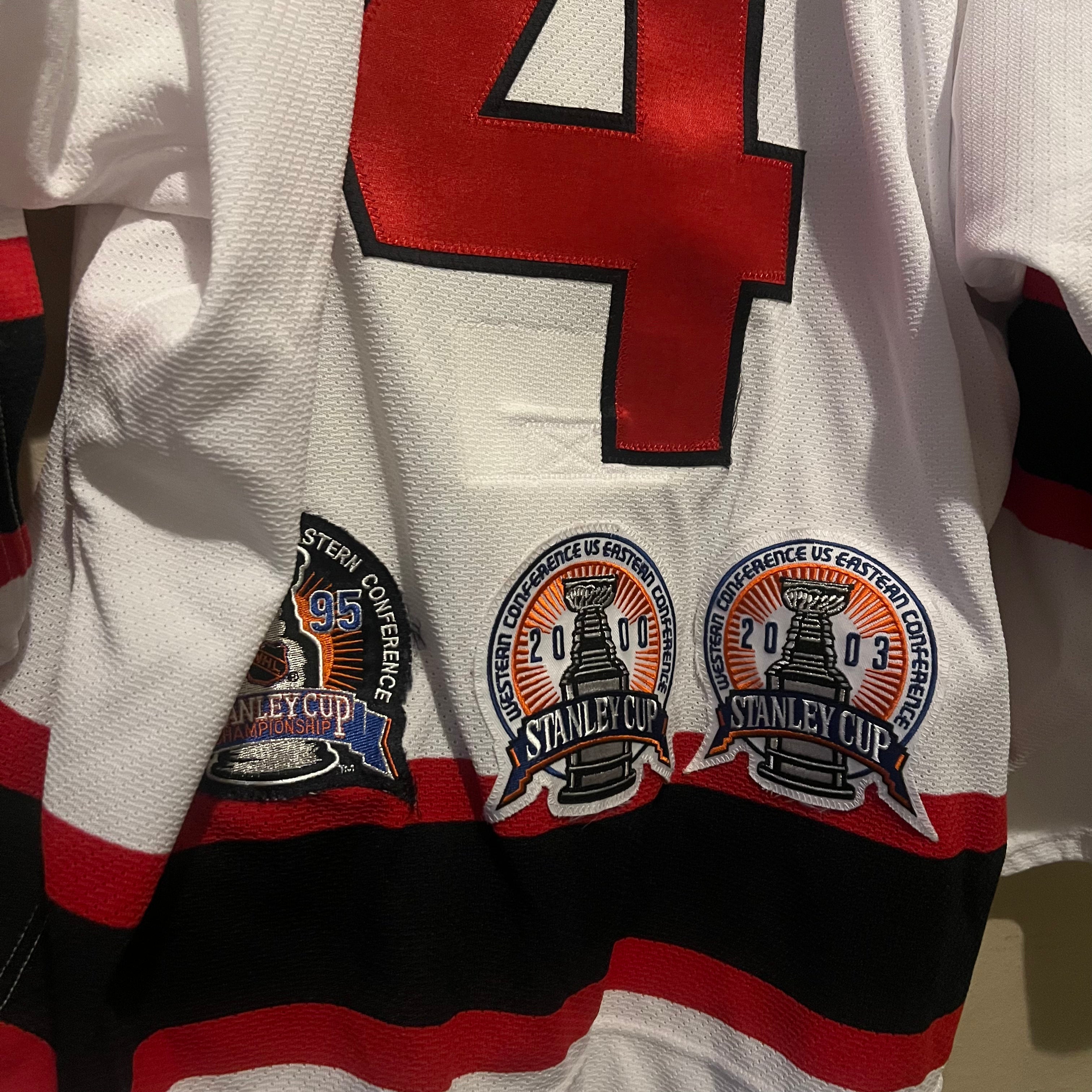 CCM New Jersey Devils Stevens #4 Stanley Cup Patches NHL Jersey