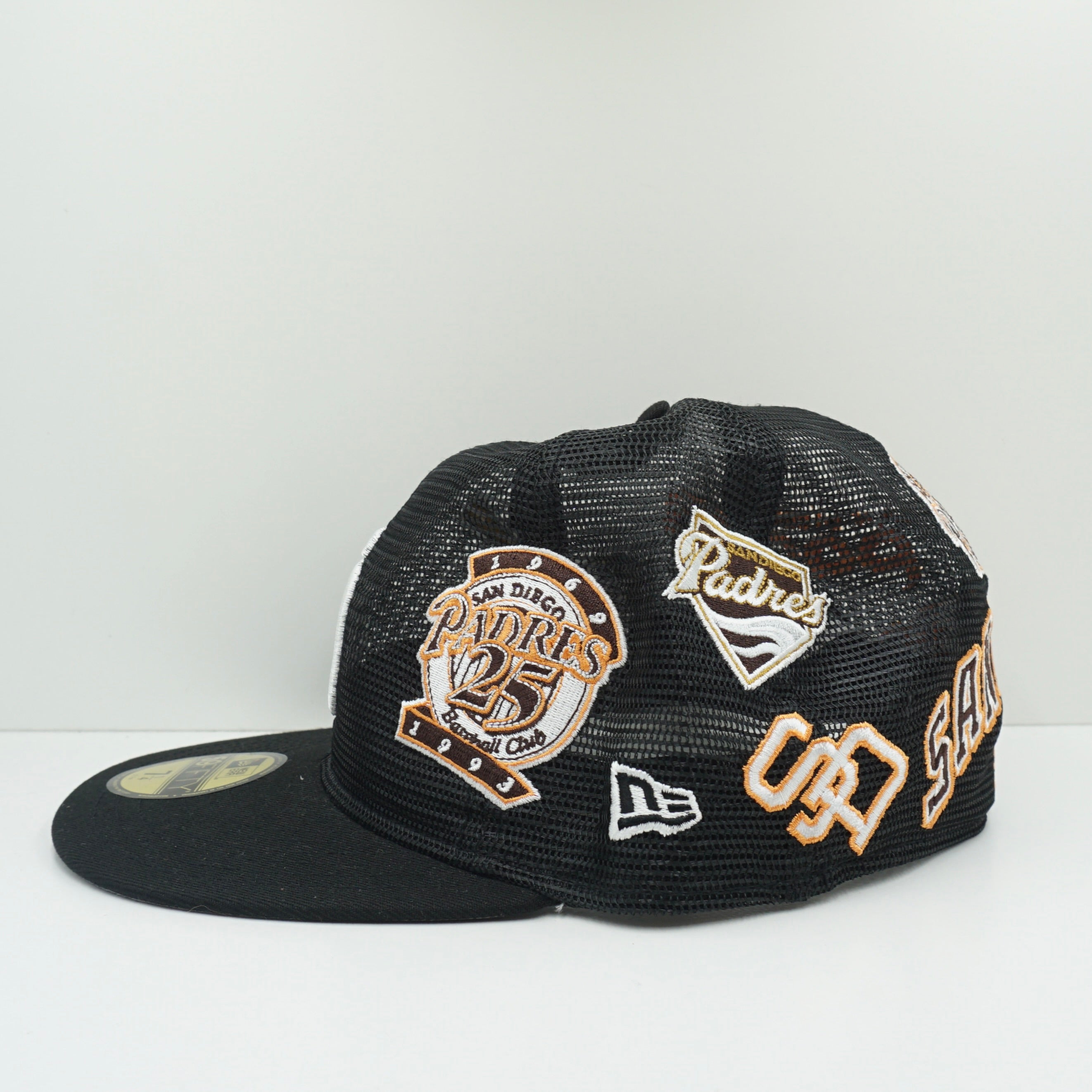 New Era Cooperstown San Diego Padres Full Mesh Multi Logo Fitted Cap
