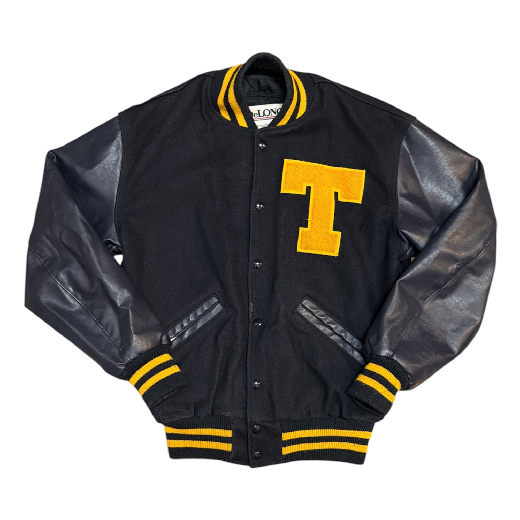 Vintage DeLong University Of Toledo Rockets Varsity Letterman Jacket