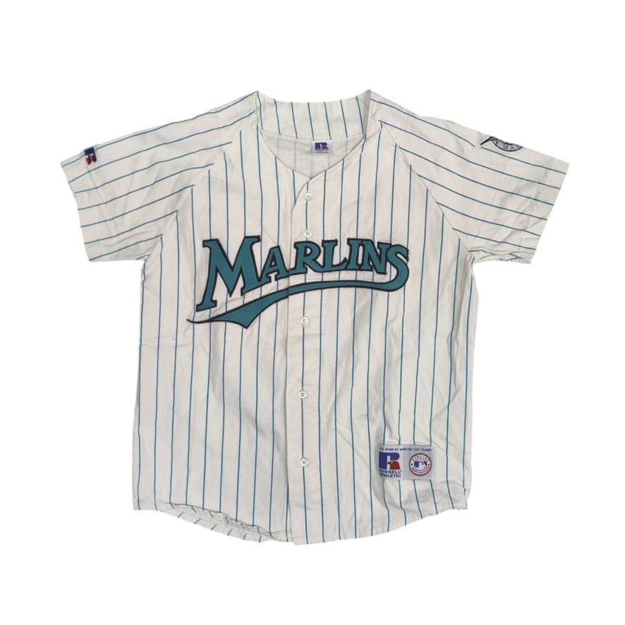 Russel Athletic Florida Marlins Striped Baseball Jersey (Youth)