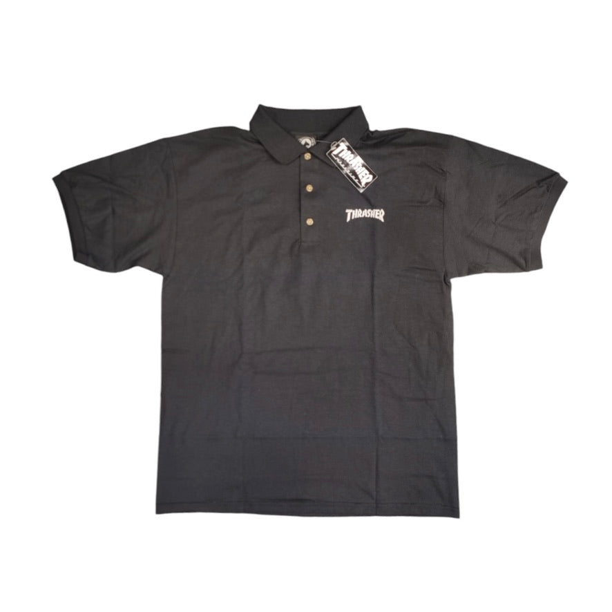 Thrasher Black Polo Shirt