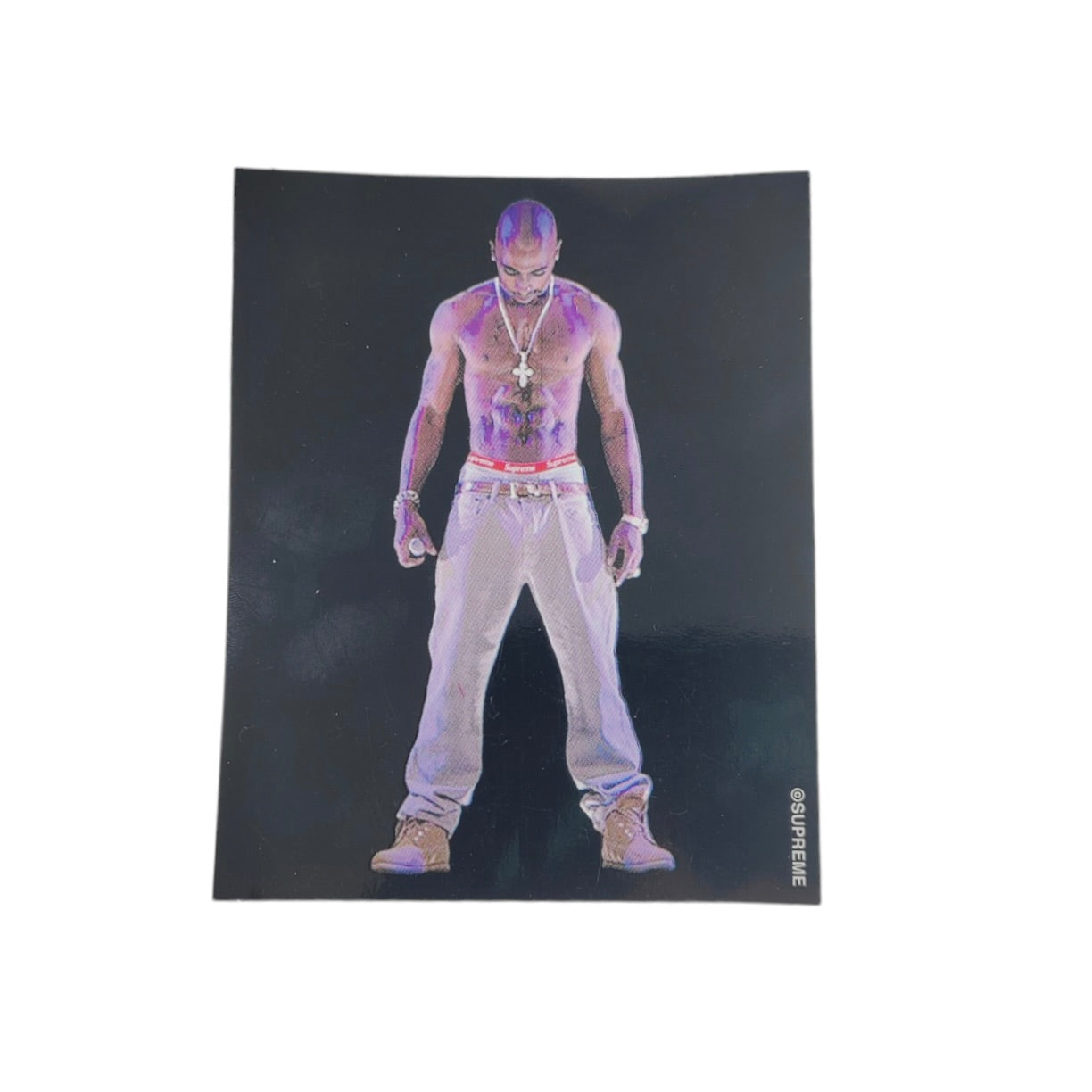 Supreme Tupac Hologram Sticker