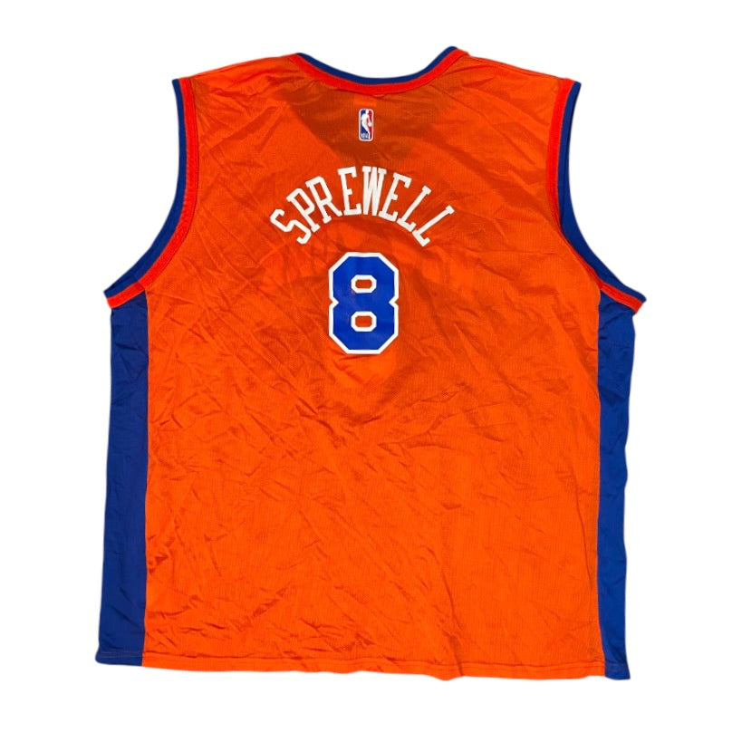 Champion NBA New York Knicks Latrell Sprewell Basketball Jersey