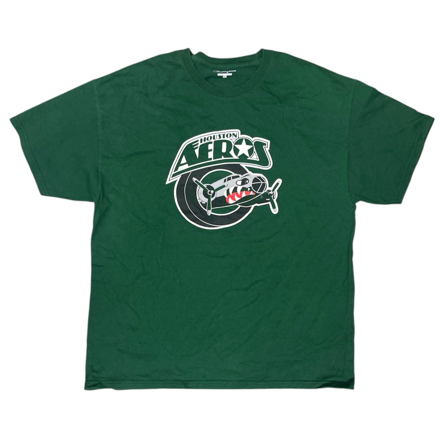 Champion Houston Aeros Green Tshirt
