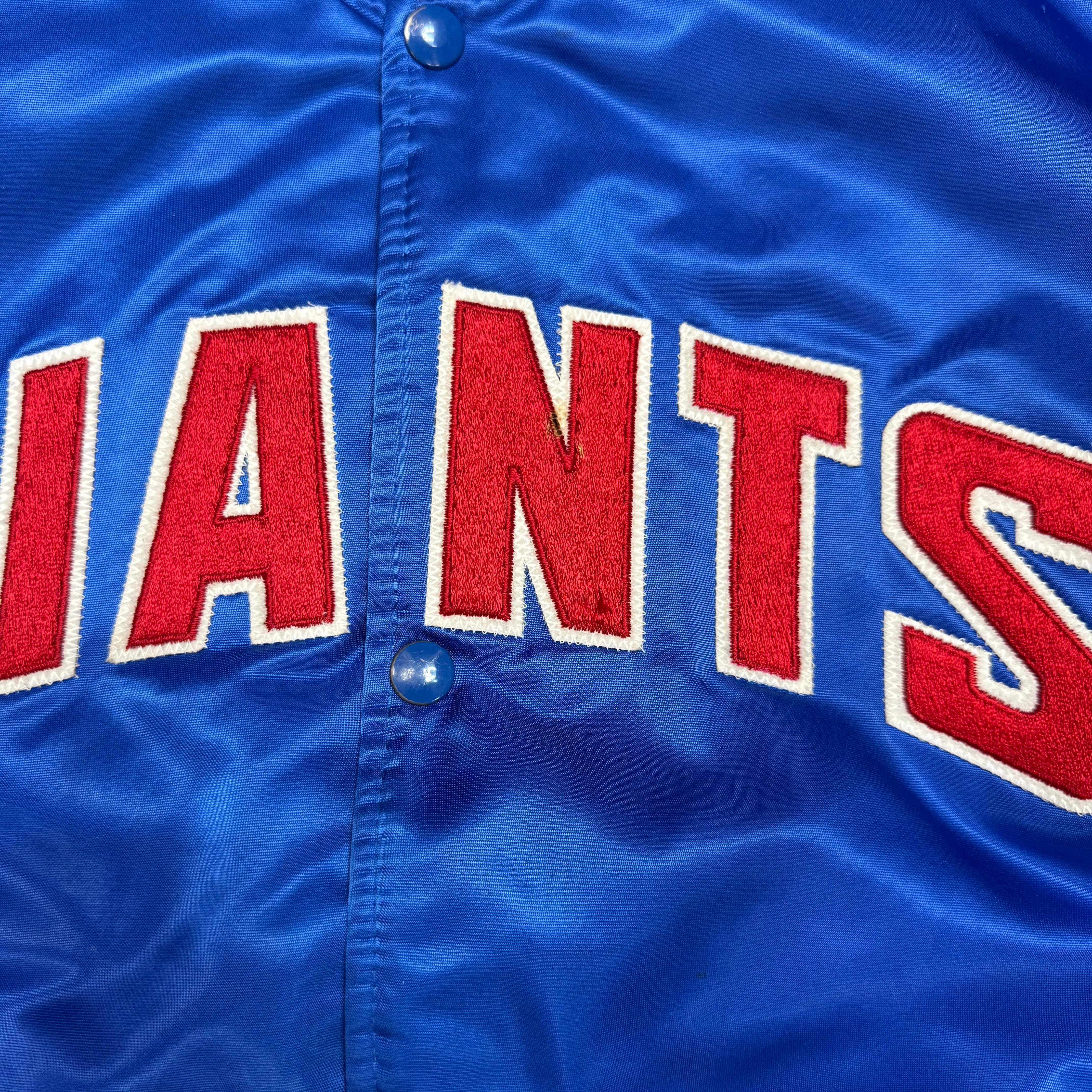Starter Proline New York Giants NFL Blue Satin Jacket