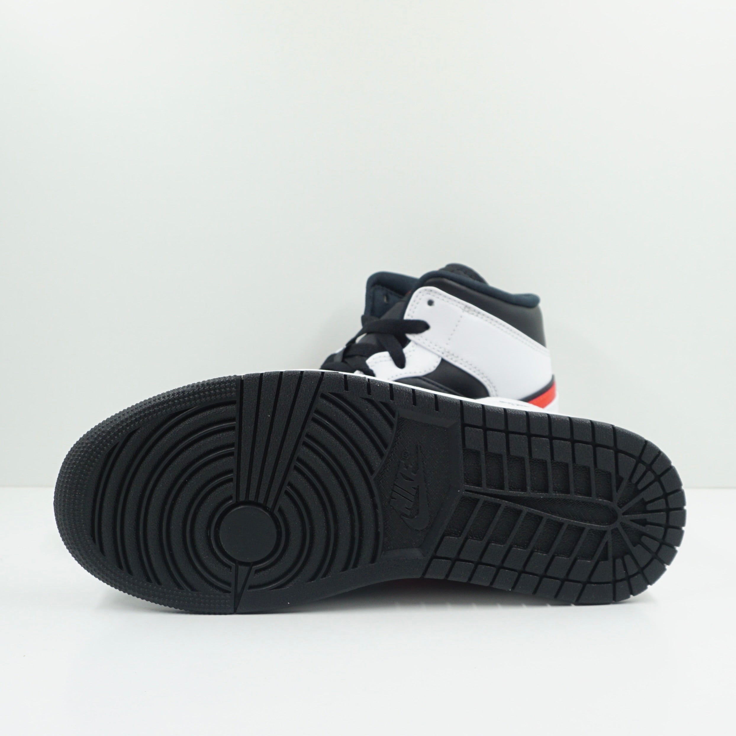 Jordan 1 Mid Black Chile Red White