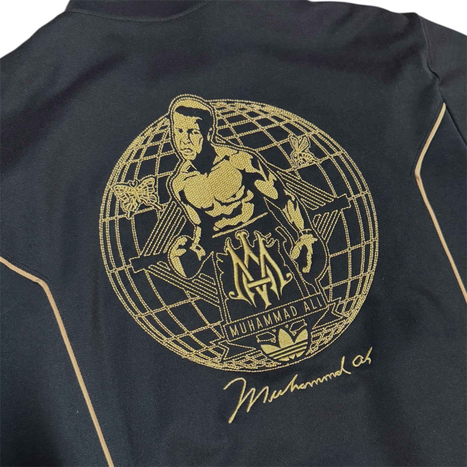 Adidas Muhammad Ali Black Gold Track Top Sample