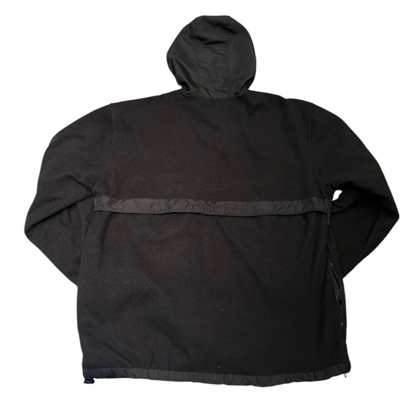 Primitive Skateboards Hooded Anorak Black Fleece Jacket