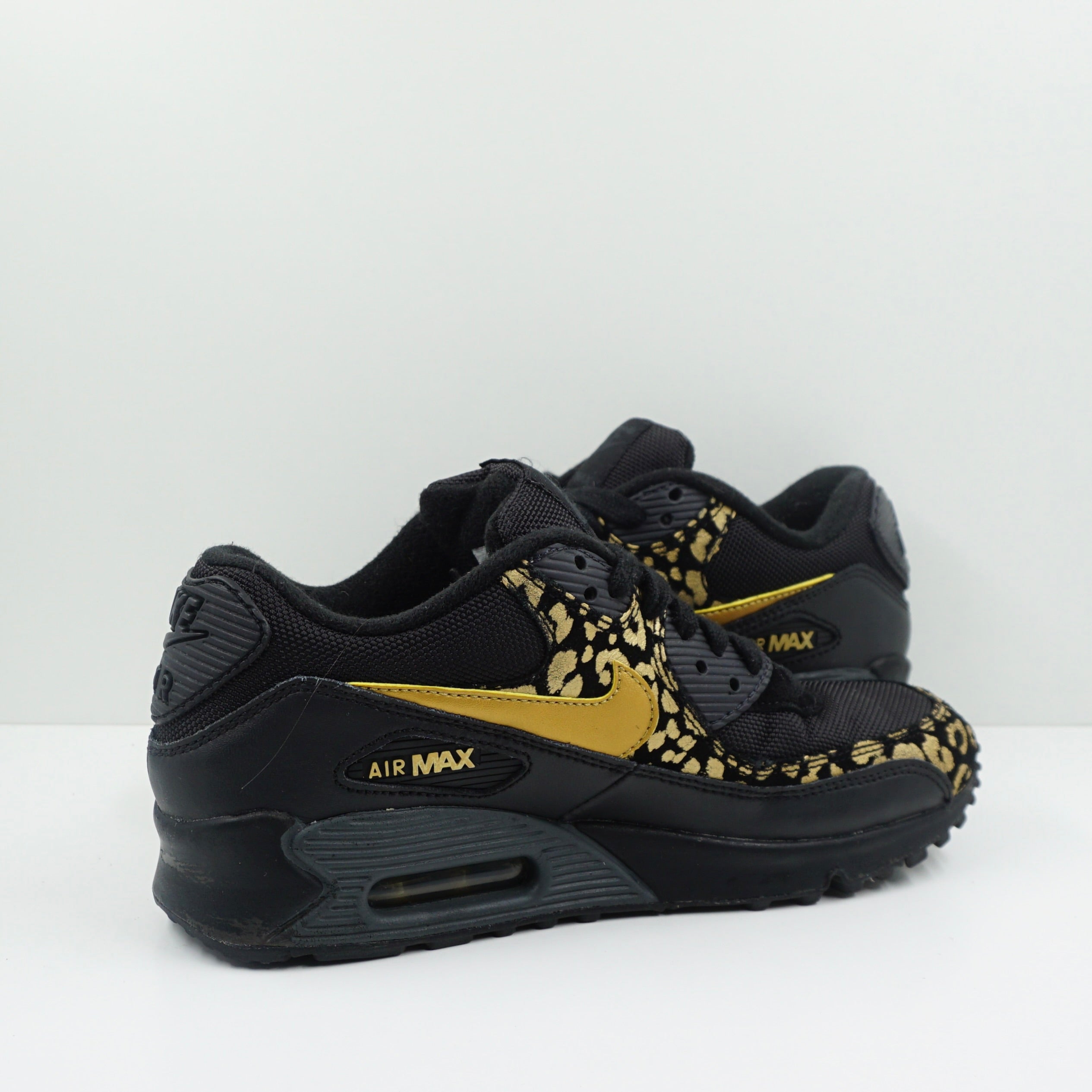 Nike Air Max 90 Black Gold Leopard