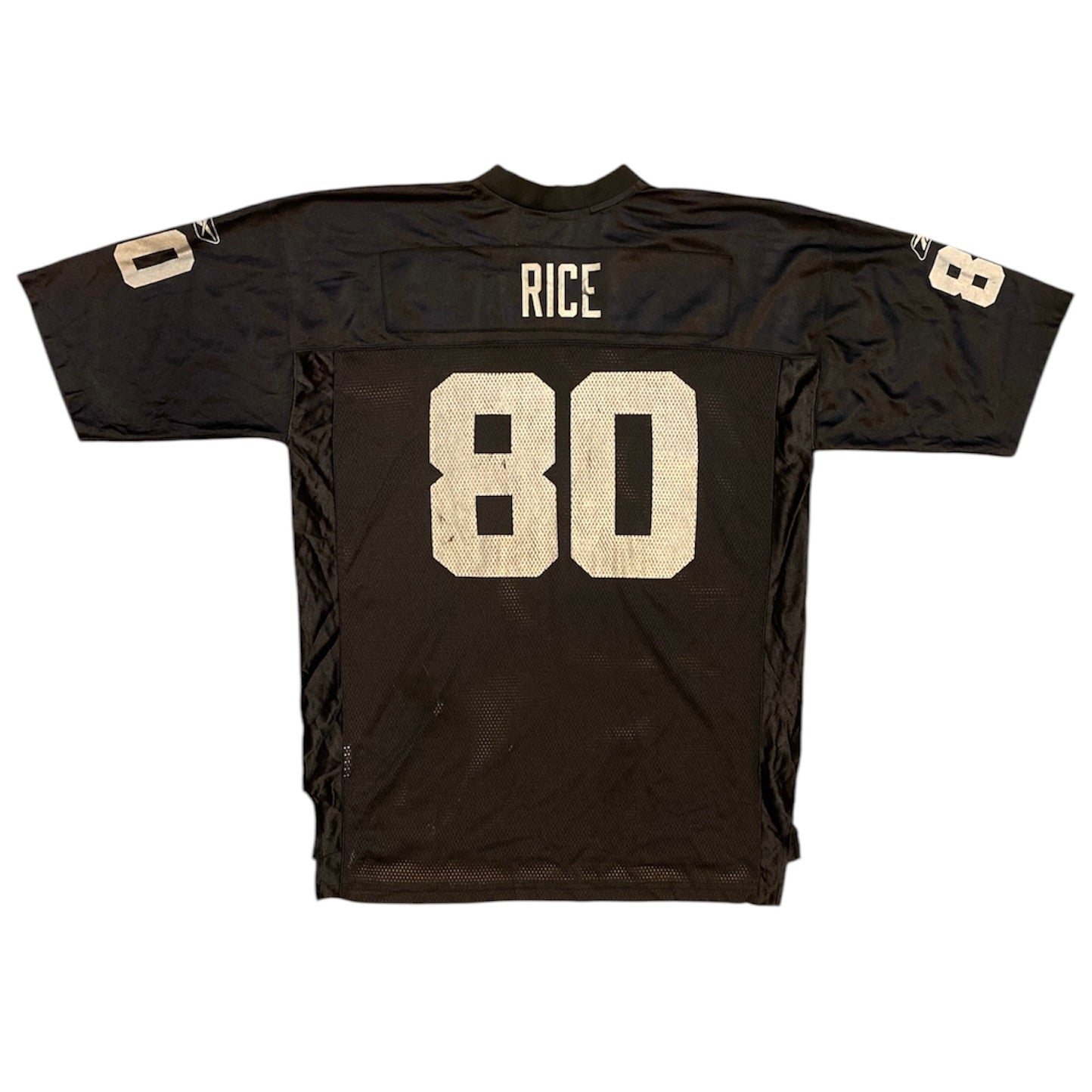 Reebok Oakland Raiders Rice #80 NFL Jersey