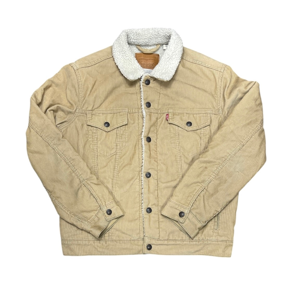 Levis Corduroy Sherpa Beige Jacket