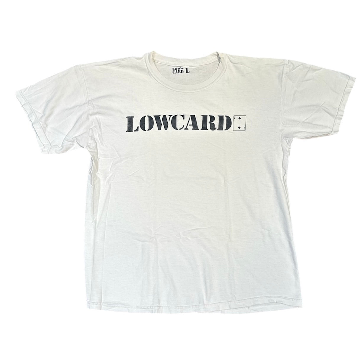 Low Card Black Print Tshirt
