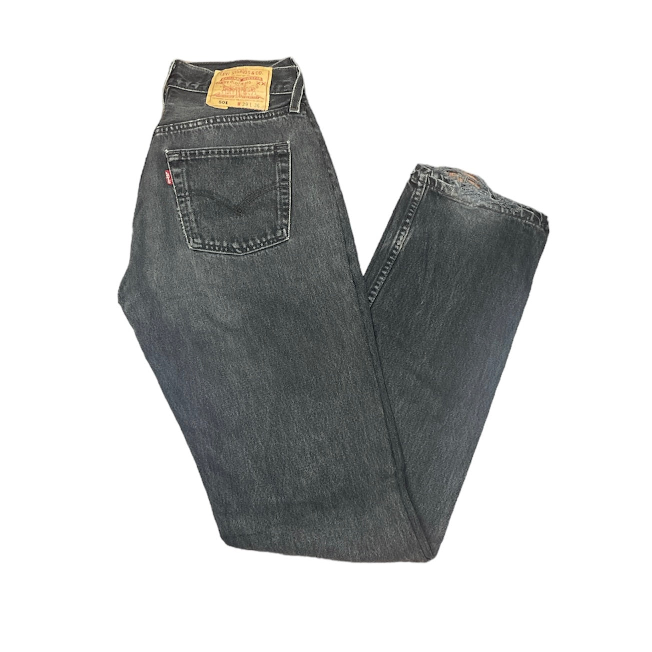 Vintage Levis 501 Black/Grey Jeans (W29/L36)