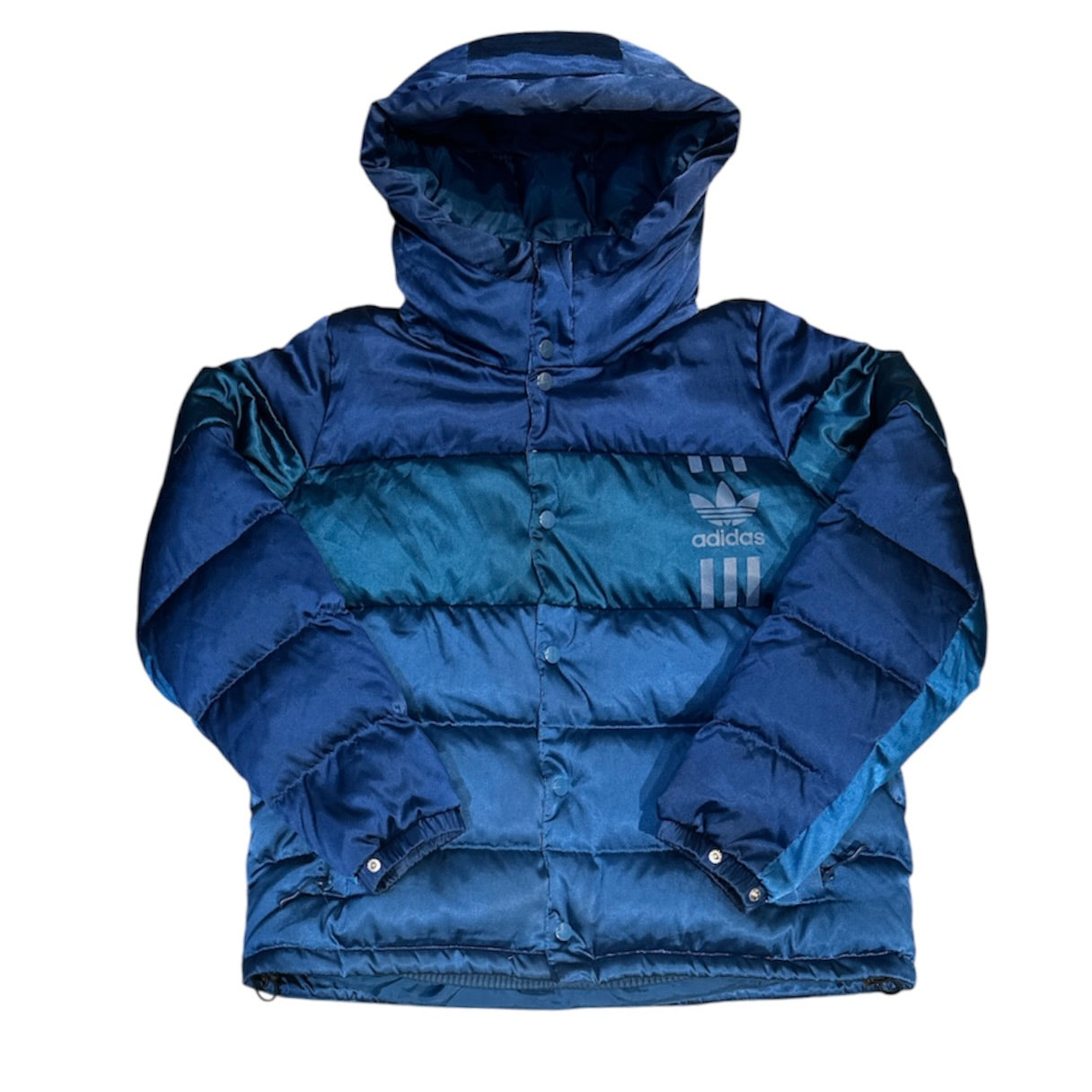 Adidas Originals Down Blue Shimmer Puffer Jacket (W)