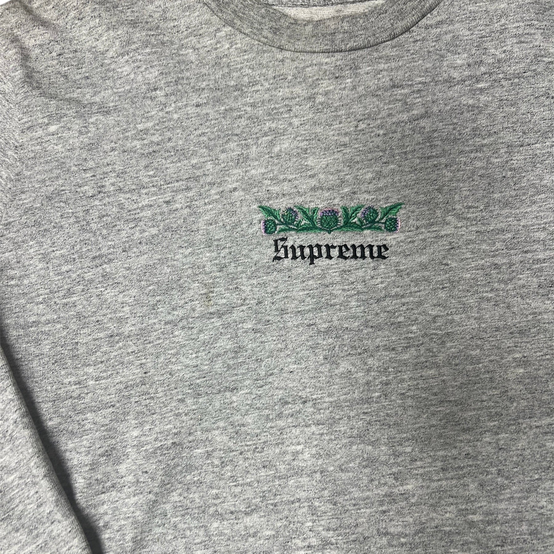 Grey supreme long sleeve best sale