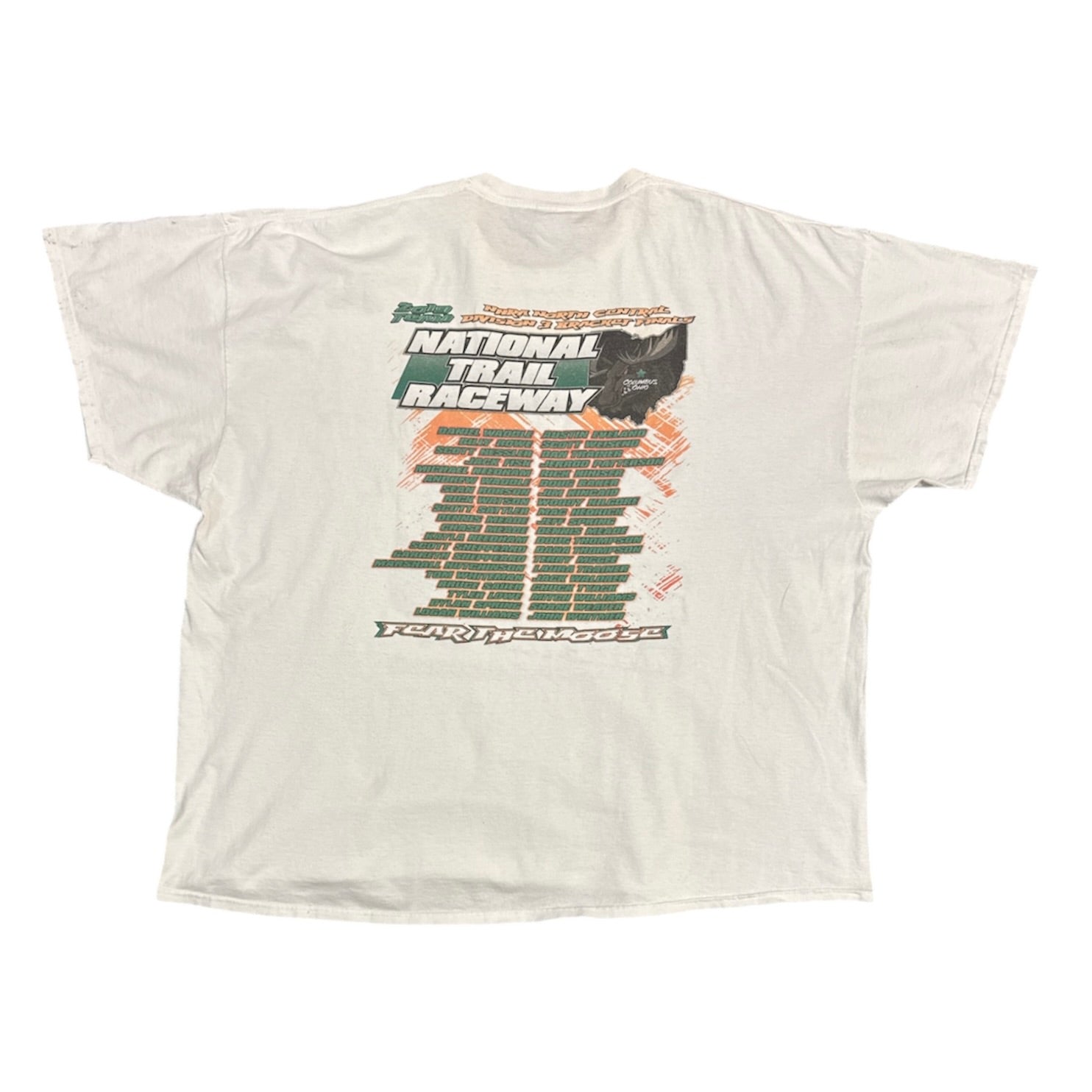 Fear The Moose National Trail Raceway White Tshirt