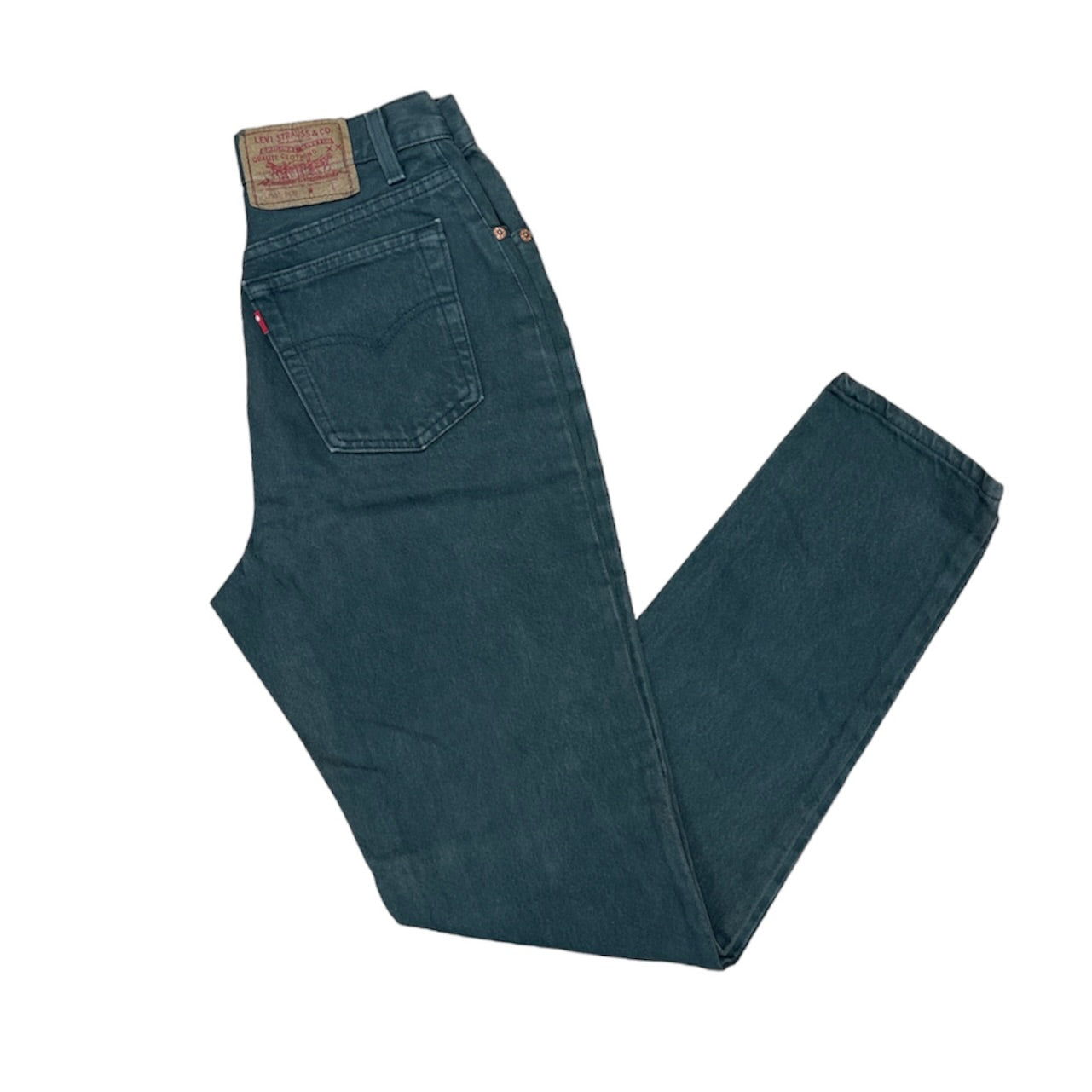 Vintage Levis 501 Green Jeans (W27)