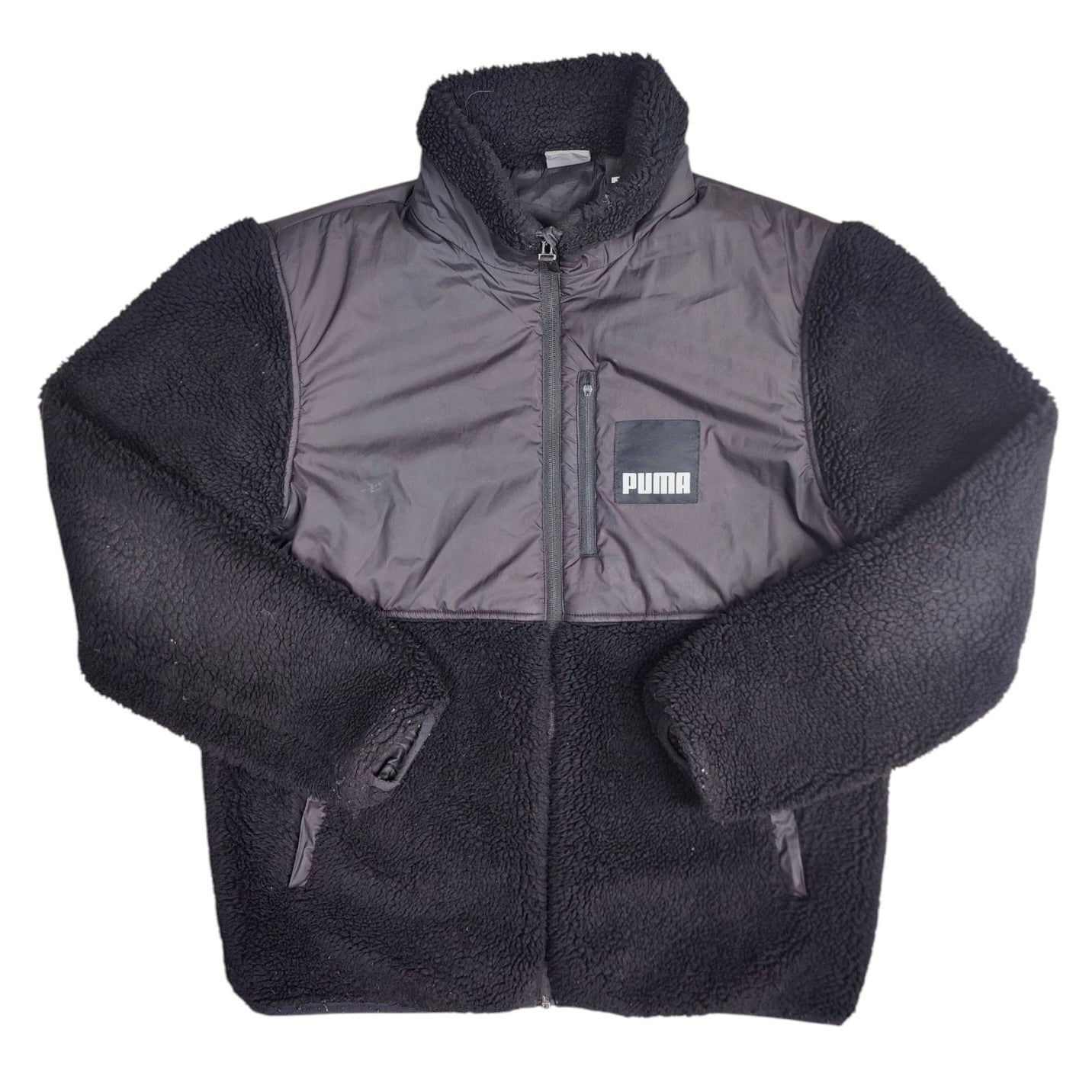 Puma Sherpa Black Full Zip Jacket
