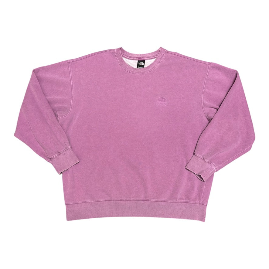 Supreme The North Face Pigment Printed Pink Crewneck Sweatshirt
