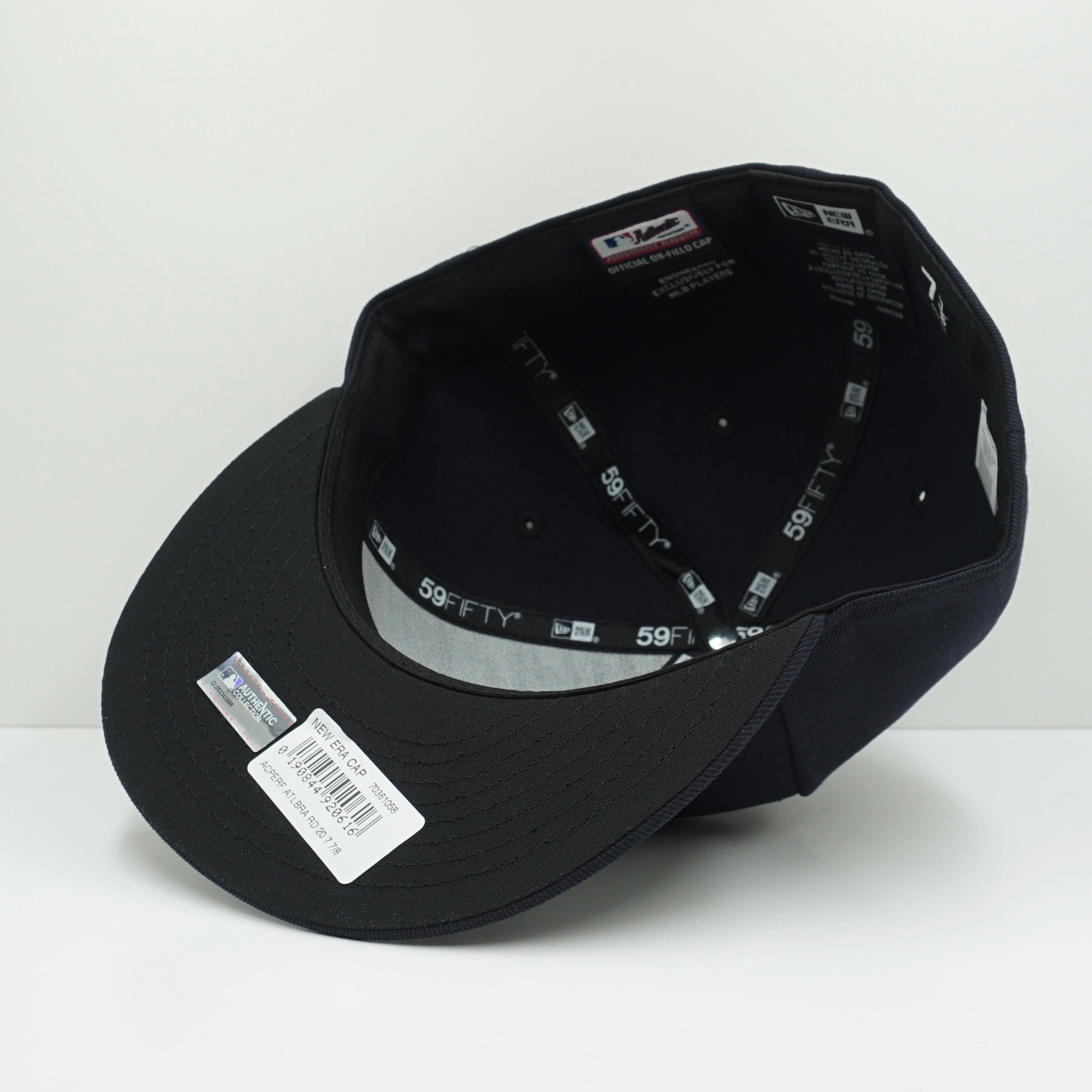 New Era Atlanta Braves Navy White Fitted Cap