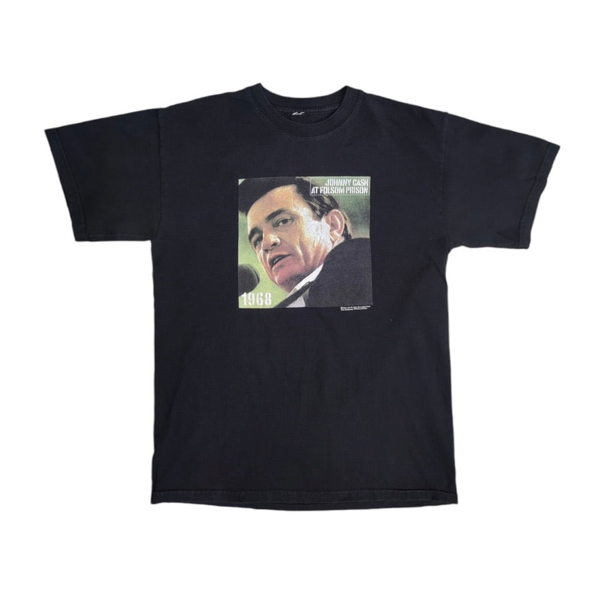 Johnny Cash At Folsom Prison 2004 Black Tshirt