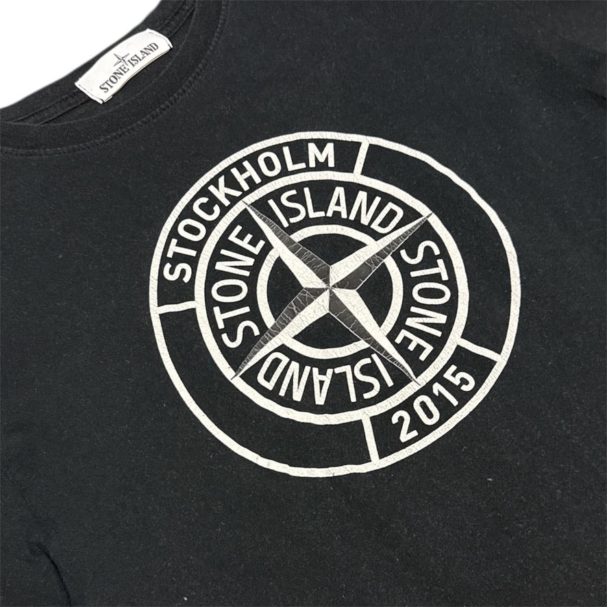 Stone Island 2015 Promotional Stockholm Store Opening Black Tshirt
