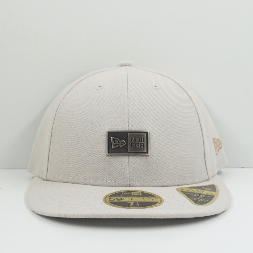 New Era Metall Logo Beige Fitted Cap