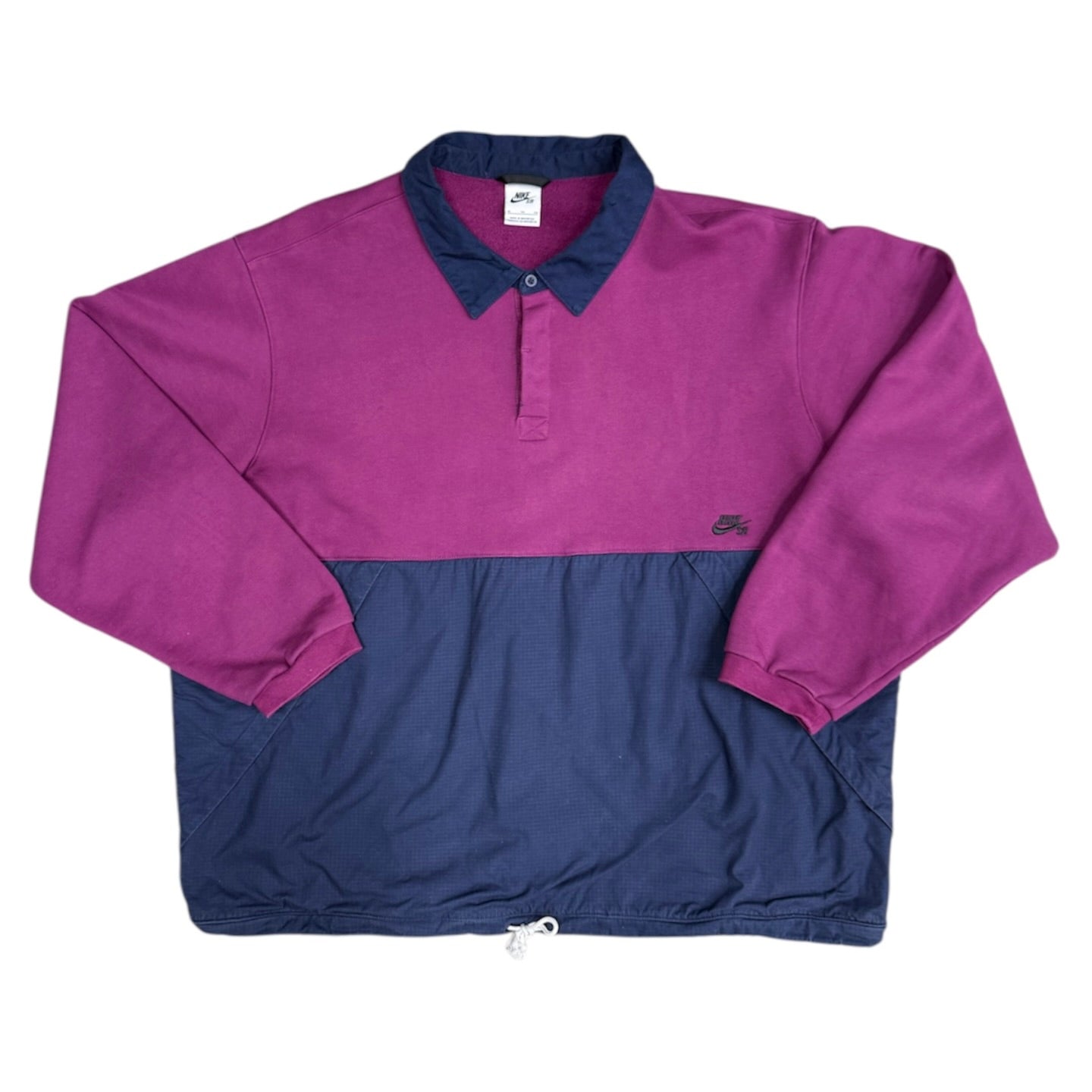 Nike SB Purple Blue Rugby Anorak Jacket