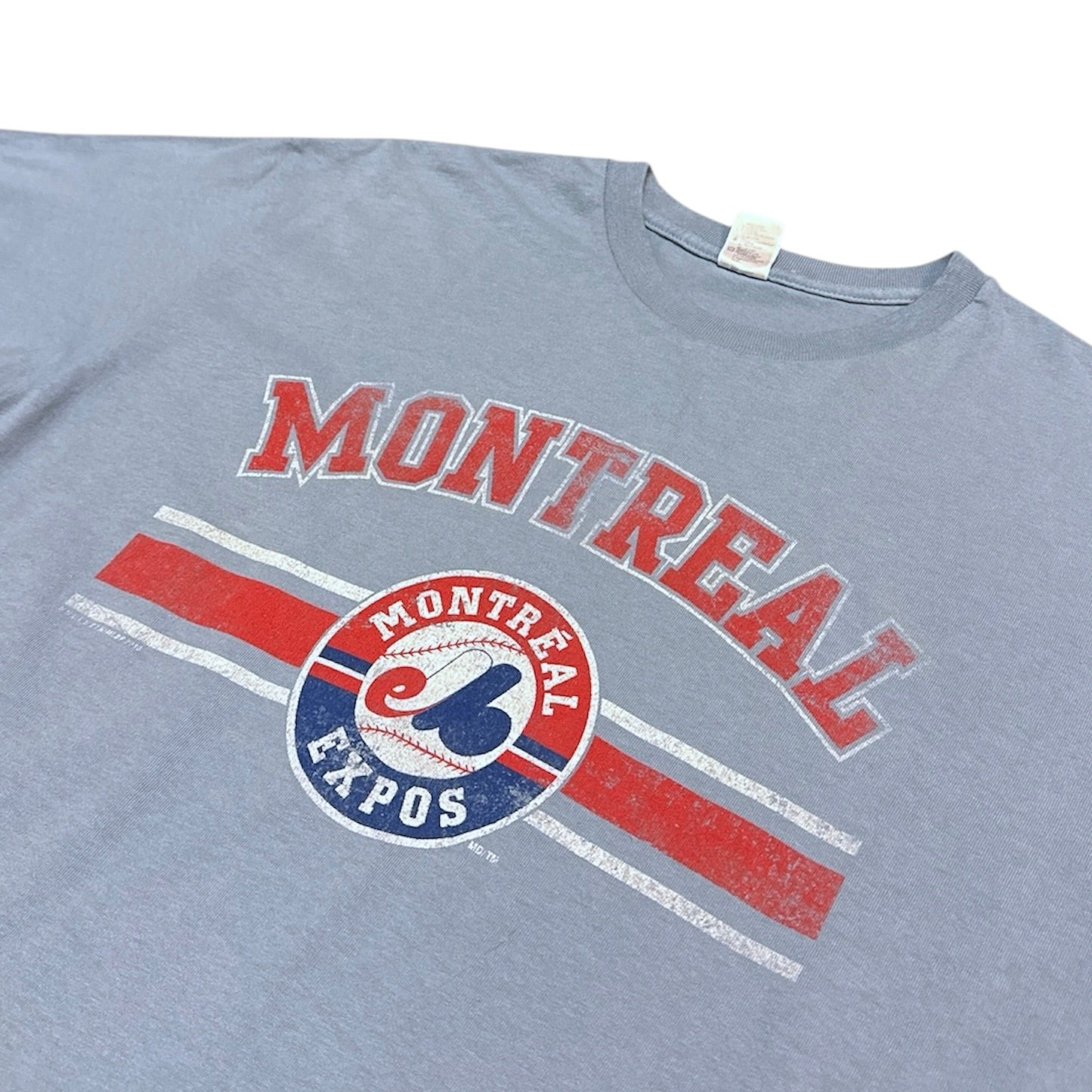 Bulletin Montreal Expos Logo Light Blue Tshirt