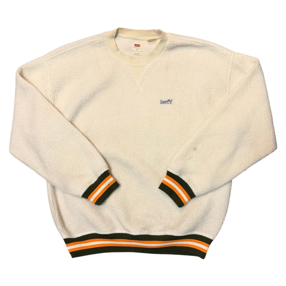 Levi's Beige Sherpa Fleece Sweatshirt