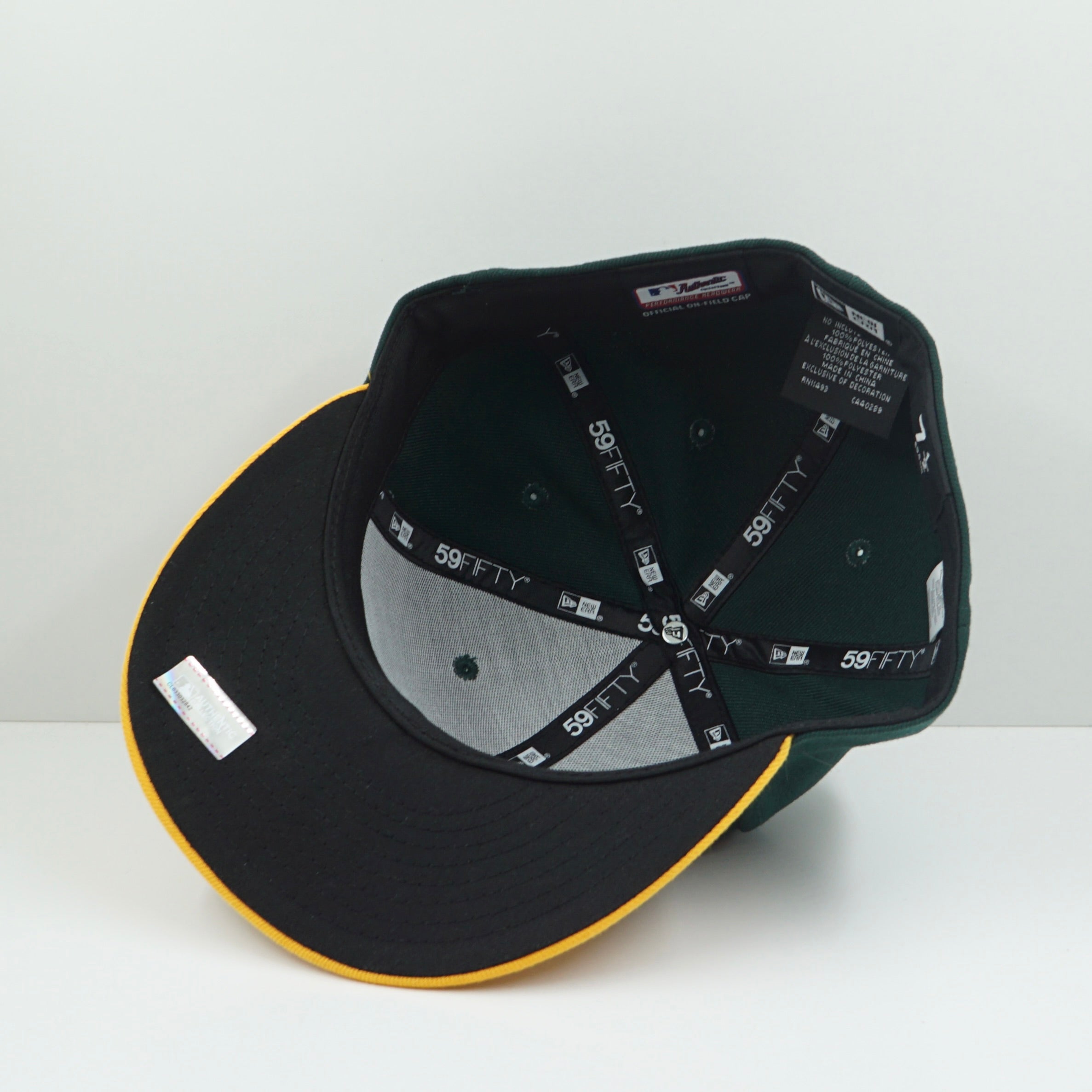 New Era Oakland Athletics Yellow Brim Fitted Cap