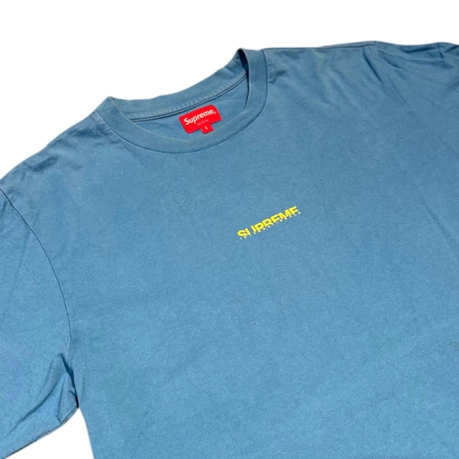 Supreme FW19 Internationale Light Blue Tshirt