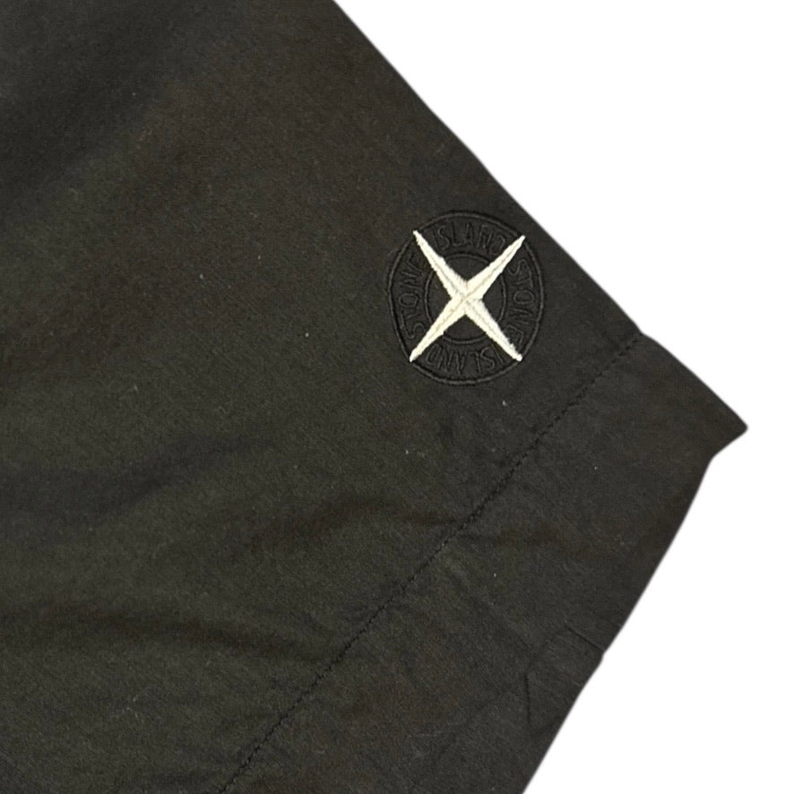 Stone Island SS20 Black Cotton Short Sleeve Shirt