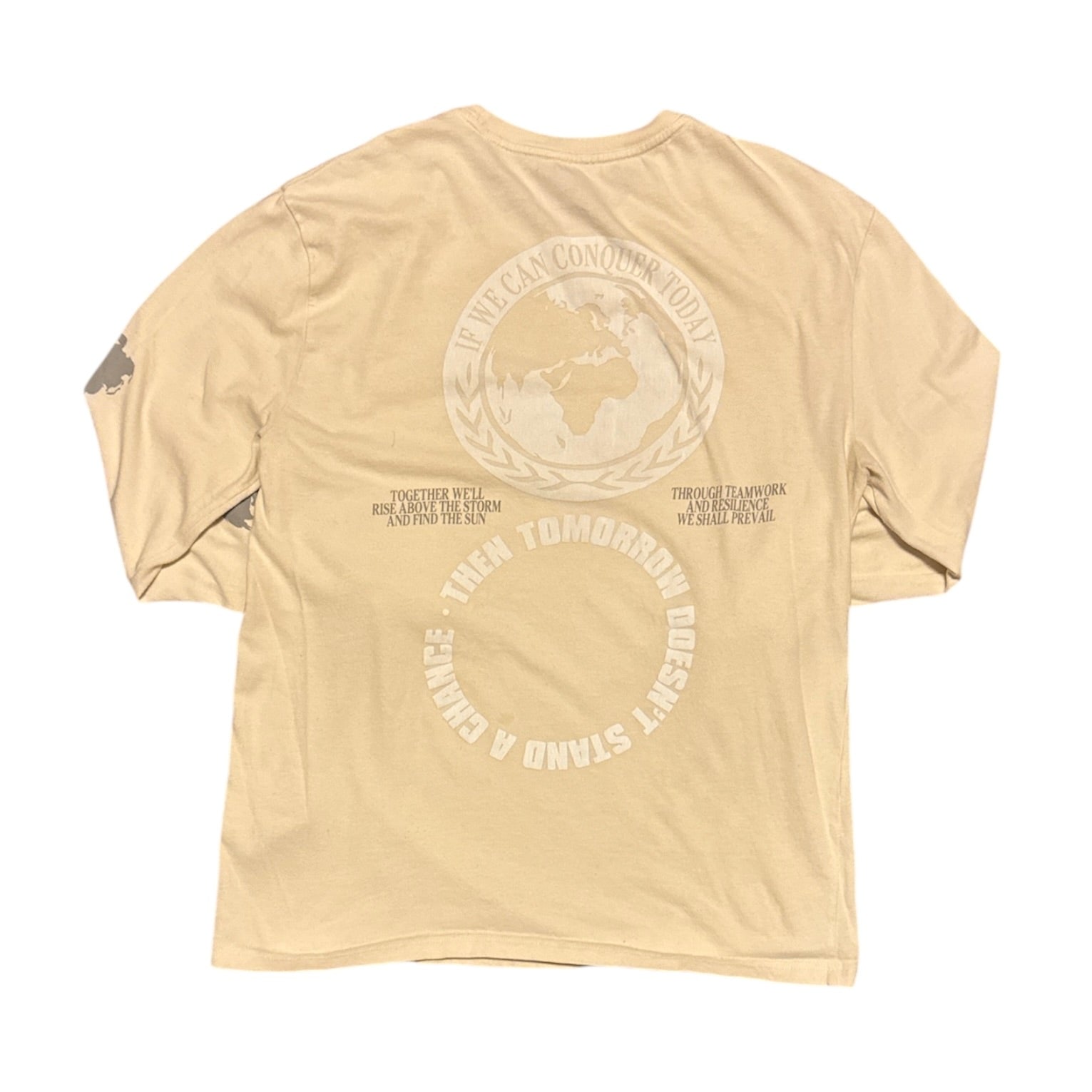 Collarbor+Aid Beige White Long Sleeve