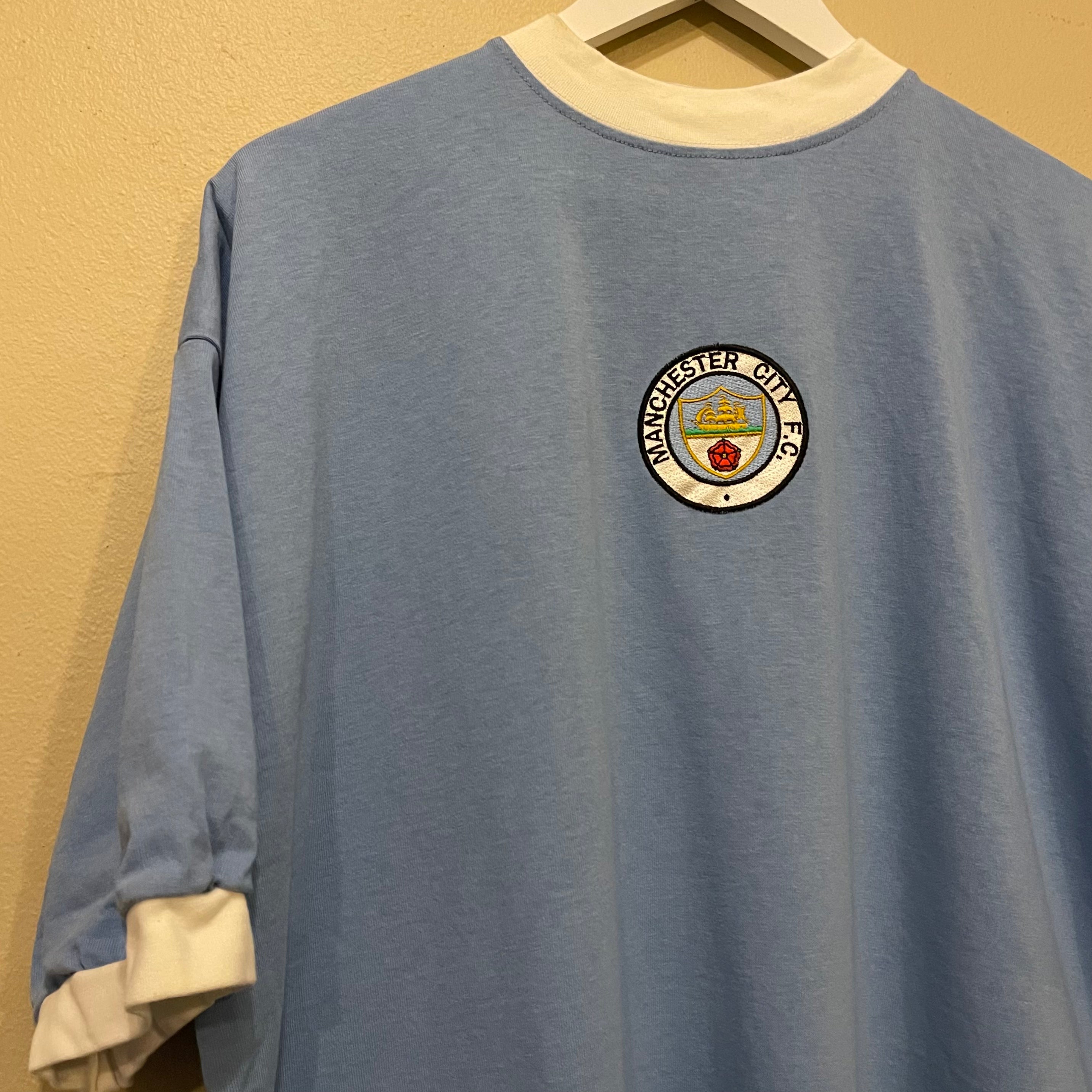 Score Draw Manchester City 1972 Football Tshirt