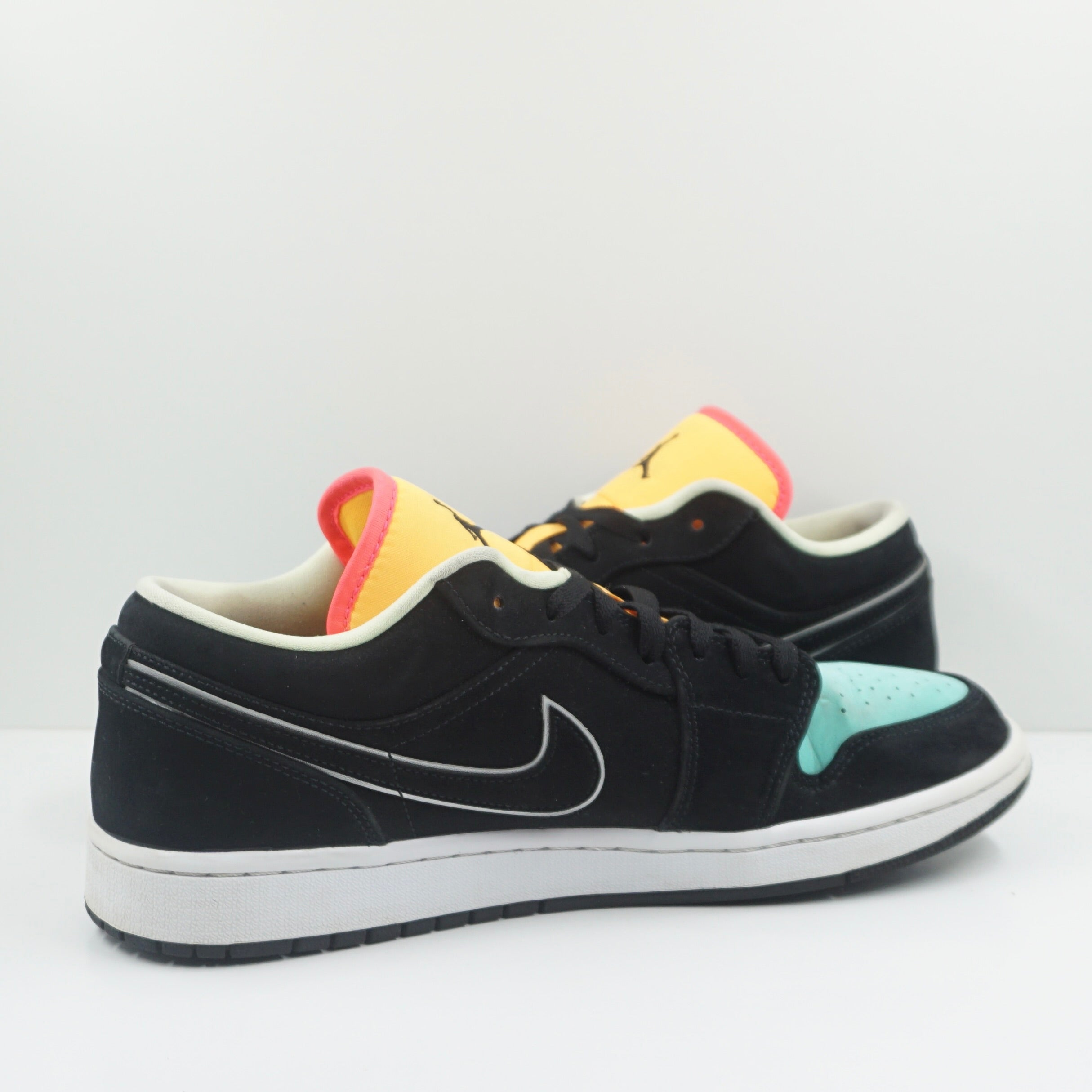 Jordan 1 Low Black Aurora Green Laser Orange