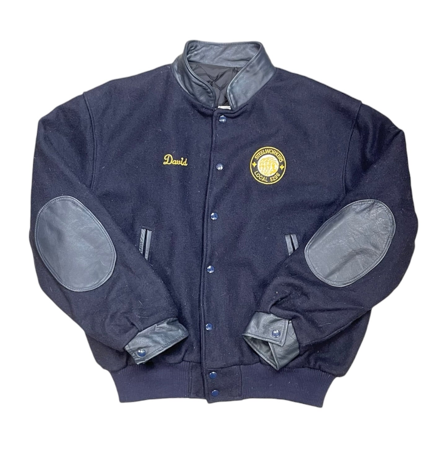 Union Pro Sportswear Steelworkers Local 5296 Navy Varsity Jacket