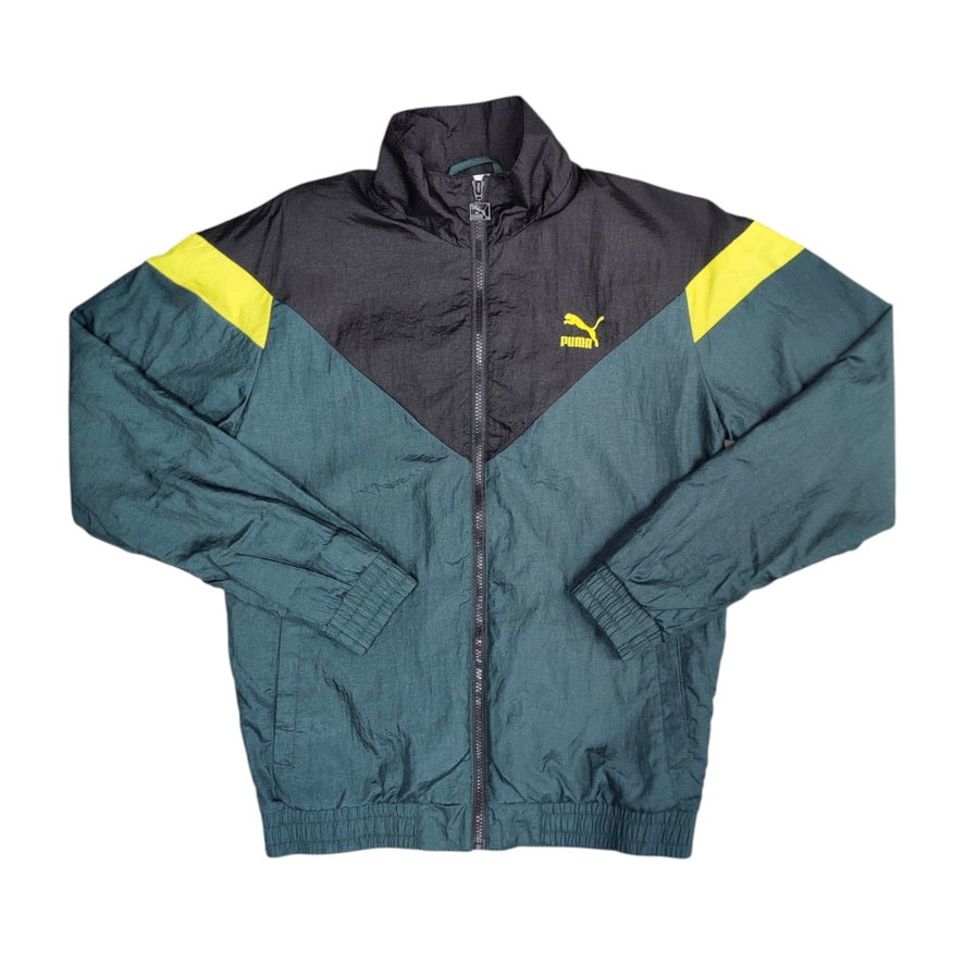Puma Green Black Yellow Wind Jacket