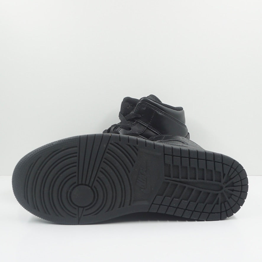 Jordan 1 Mid Triple Black