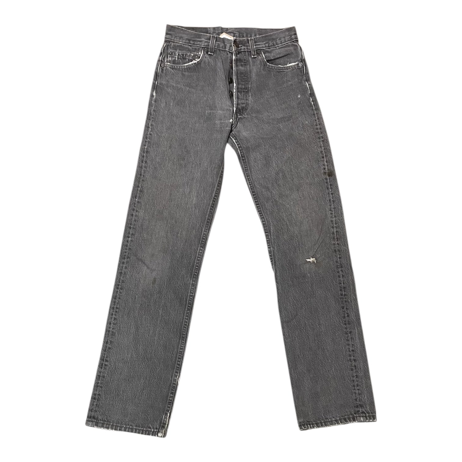 Vintage Levis Grey 501 Distressed Jeans