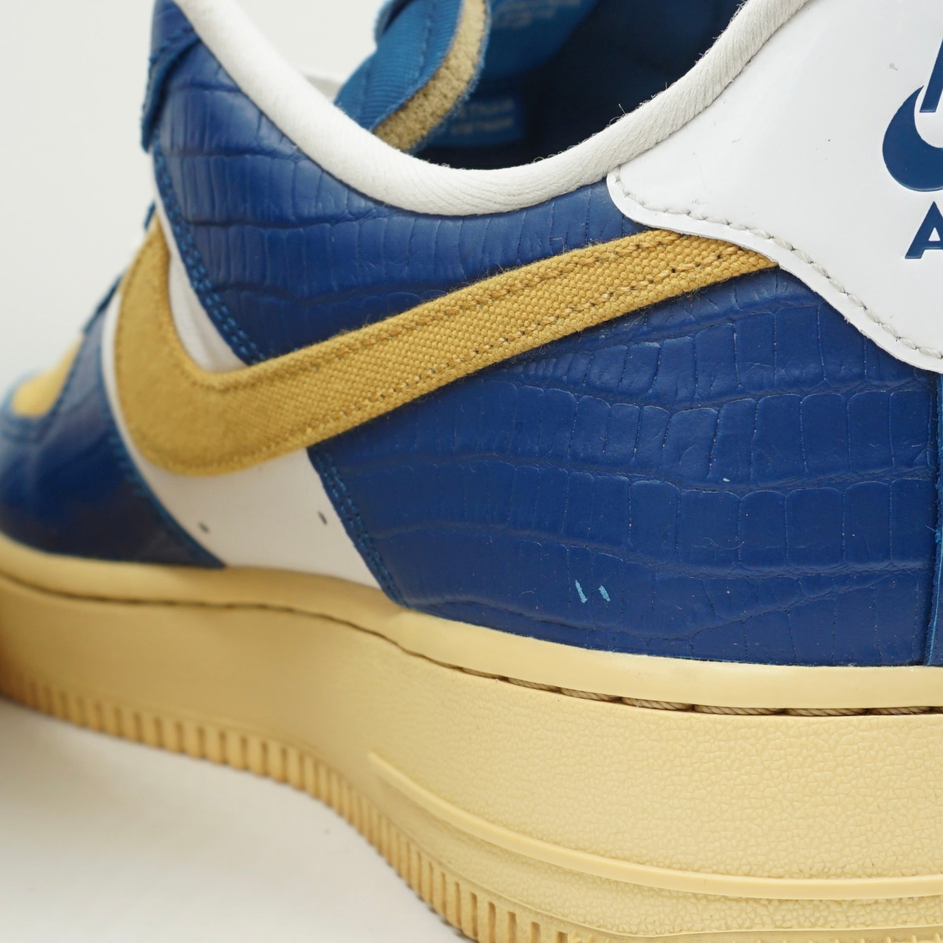 Nike Air Force 1 Low SP Undefeated 5 On It Blue Yellow Croc
