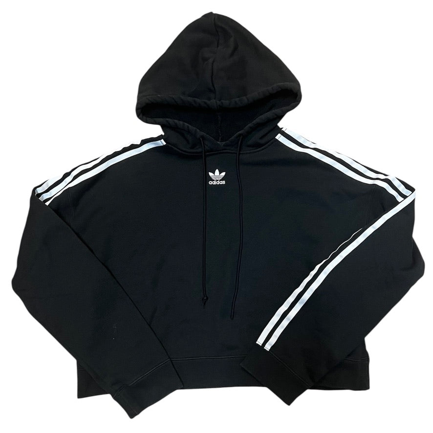 Adidas Black Cropped Hoodie (W)