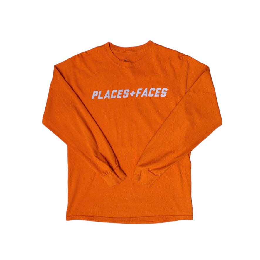 Places+ Faces Orange Long Sleeve Tshirt