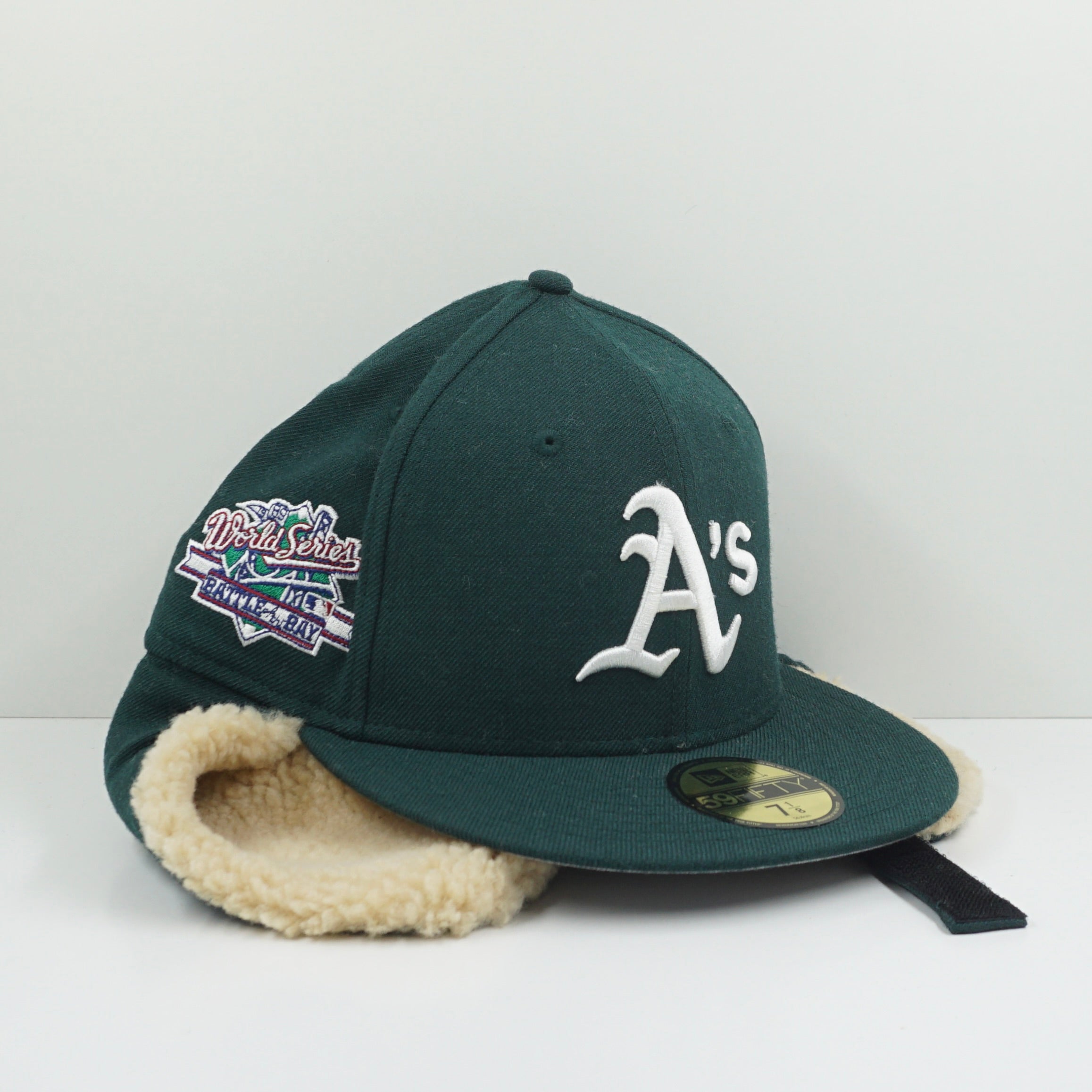 New Era Oakland Athletics Green White Dog Ear Fitted Cap