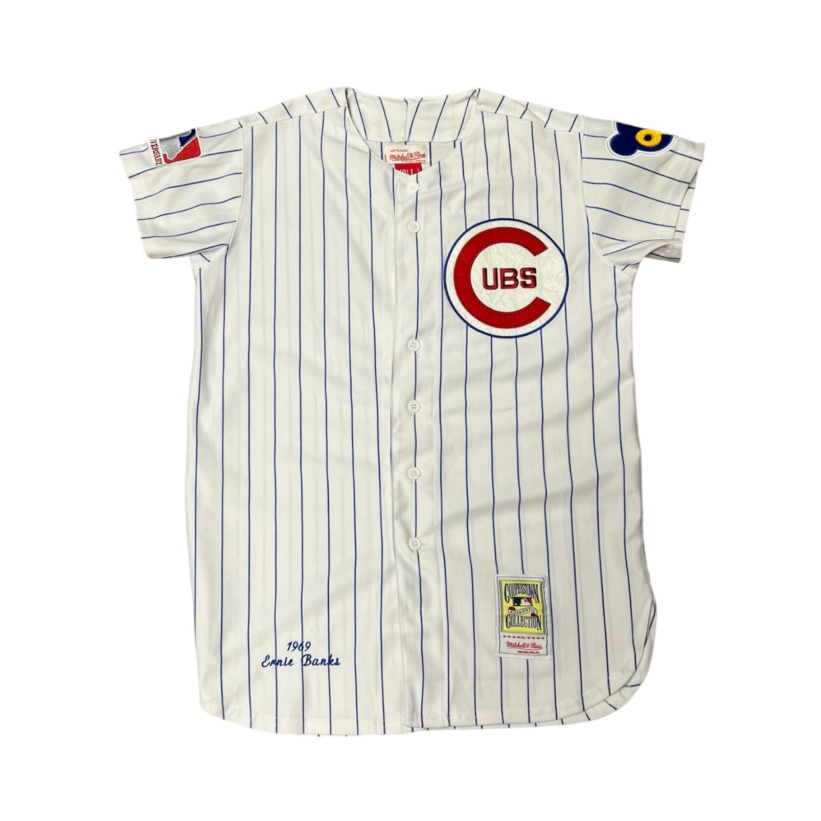 Mitchell & Ness Chicago Cubs Ernie Banks MLB Baseball Jersey