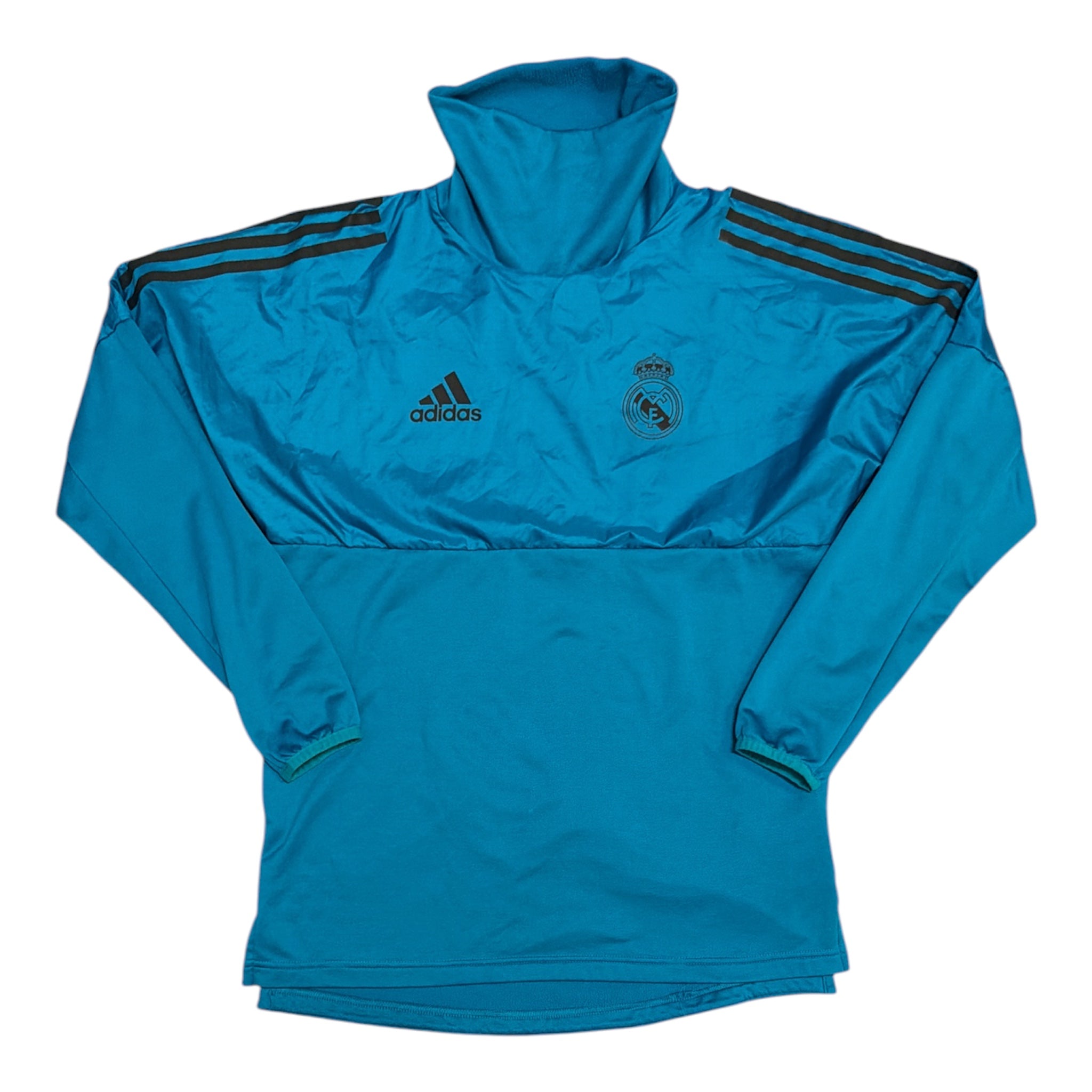 Adidas Real Madrid Hybrid UCL Turquoise Training Polo Long Sleeve