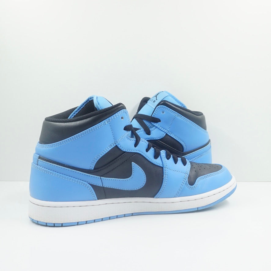Jordan 1 Mid University Blue Black
