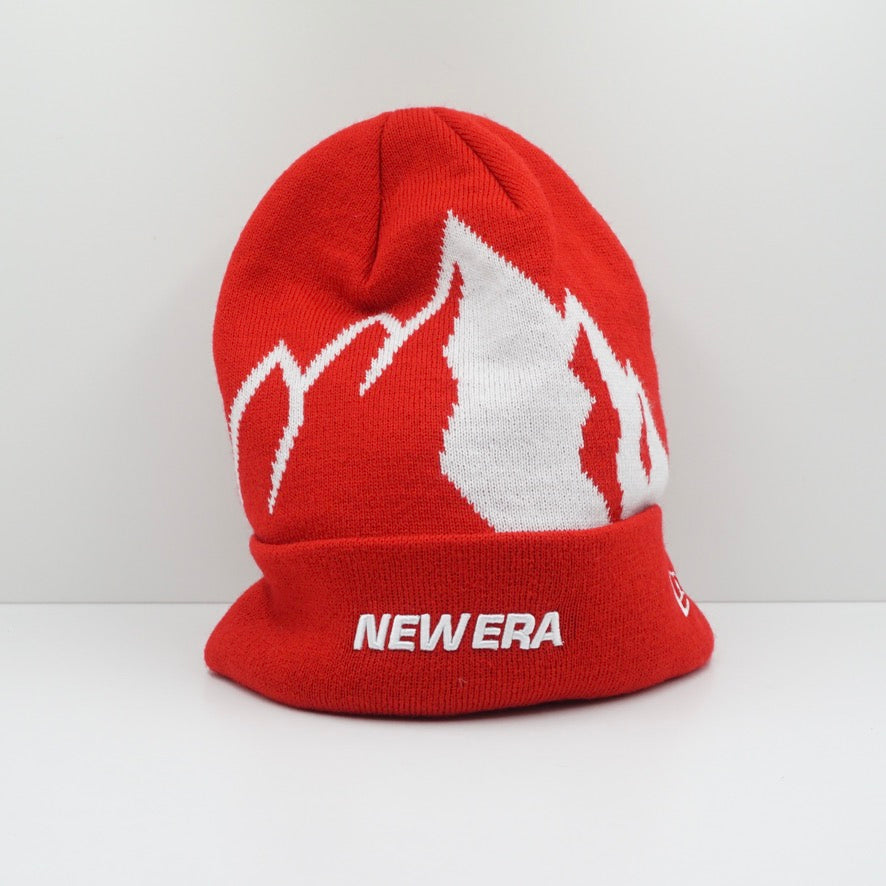 New Era Logo Red Beanie