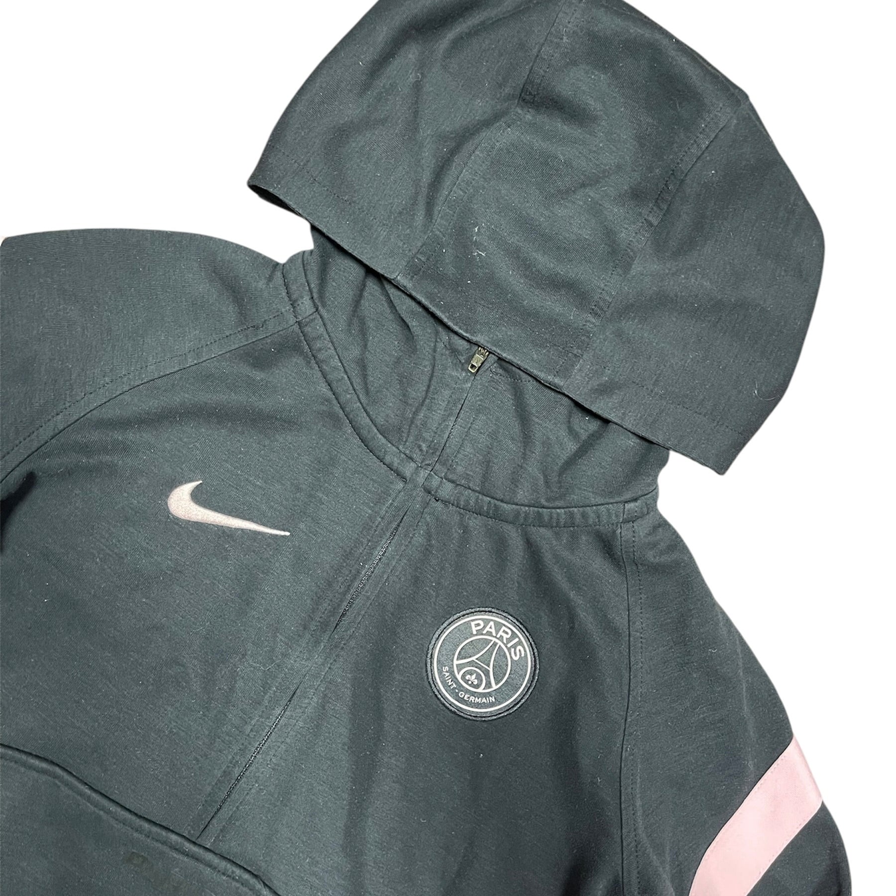 Nike Paris Saint Germain Black Pink Half Zip Hoodie (Youth)